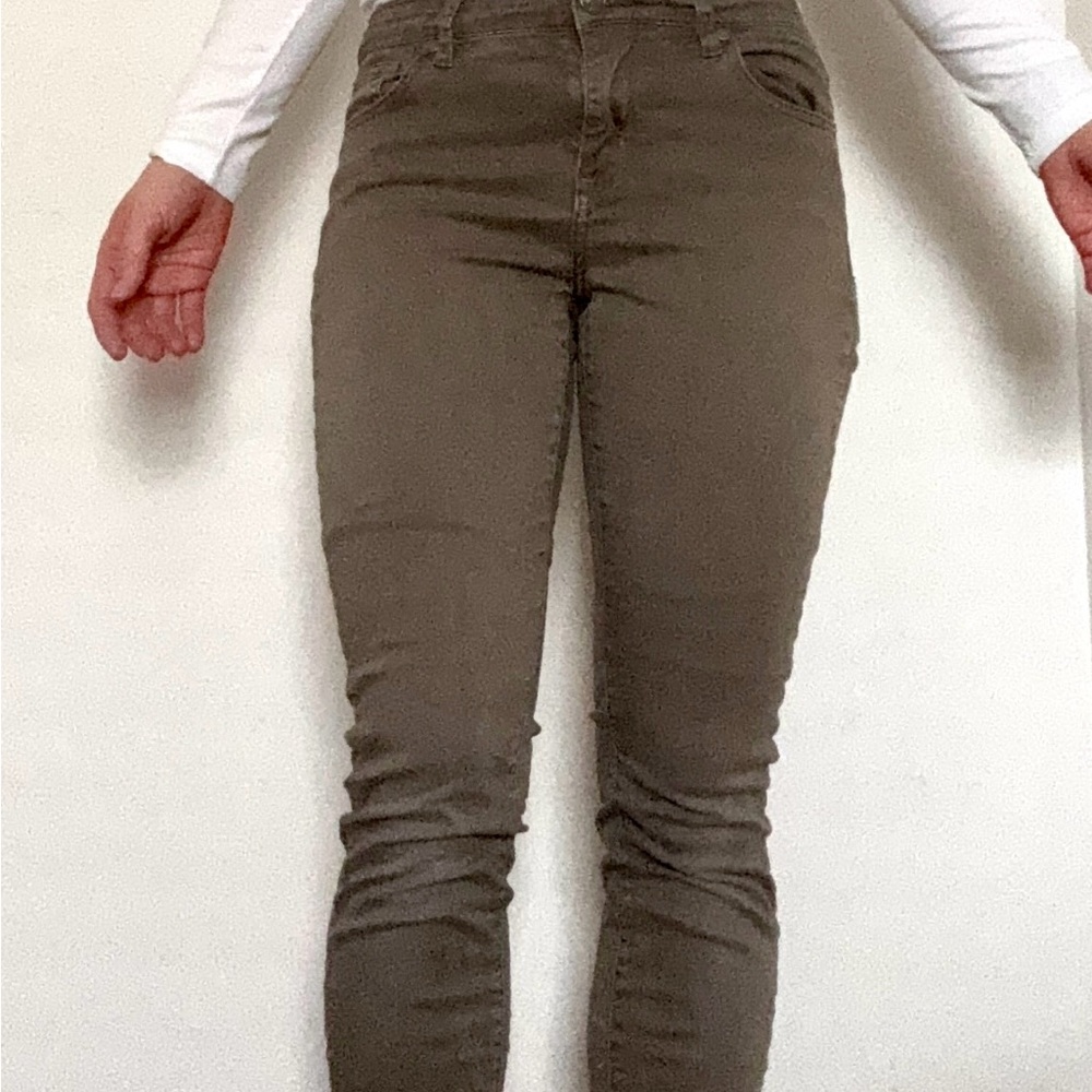 Buffalo David Bitton High Rise Olive Jeans